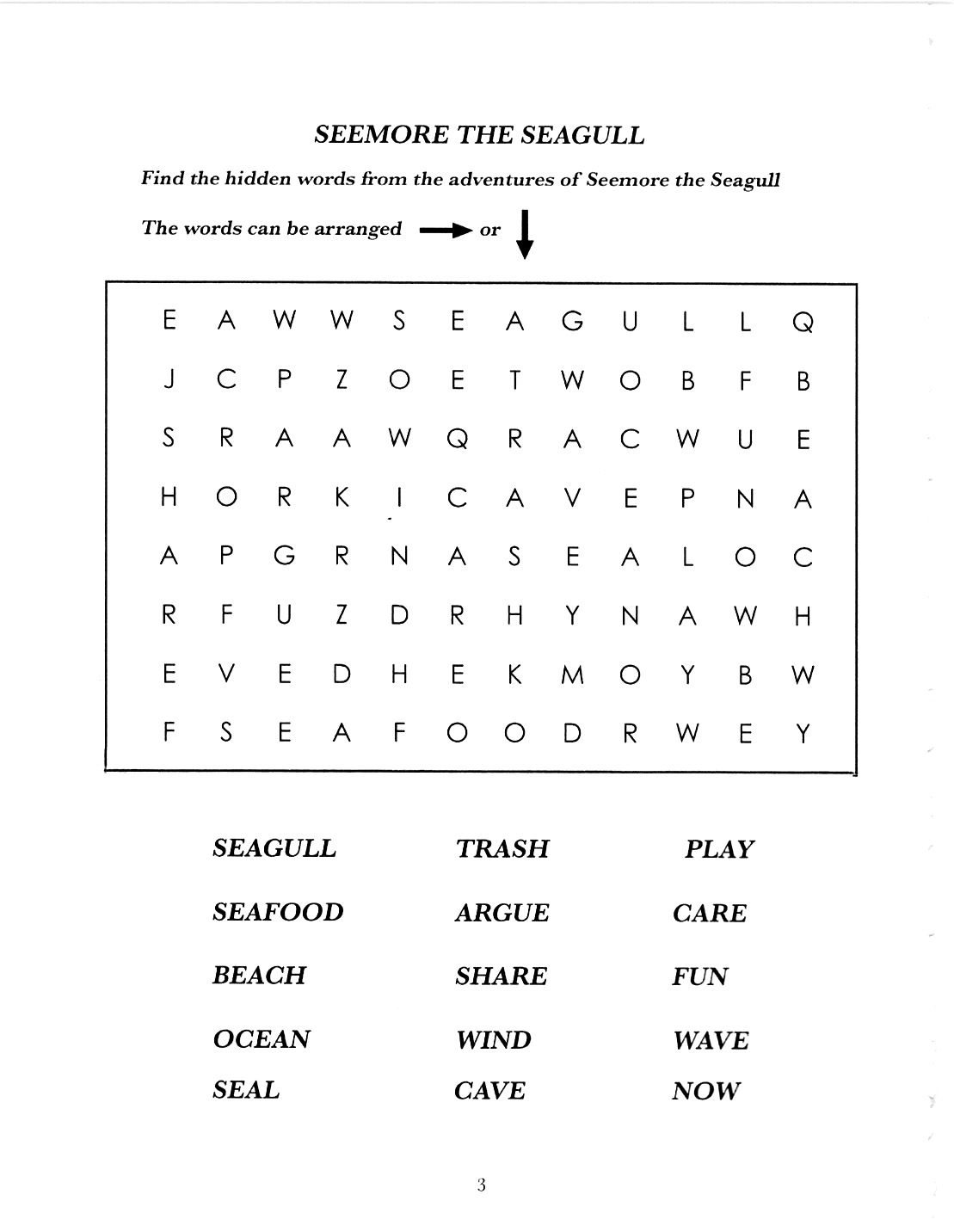 Activity Book - Crossword Puzzle