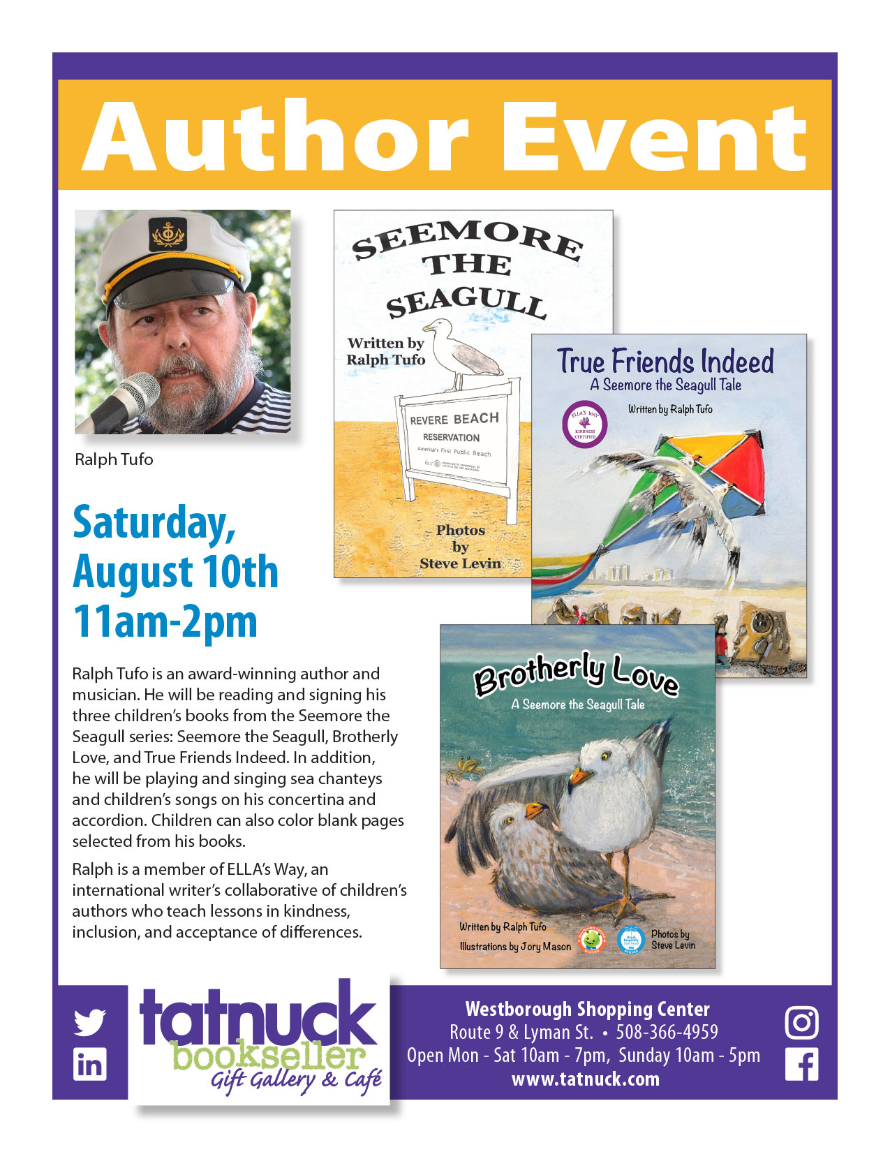 Tatnuck Book Signing 8-10-24